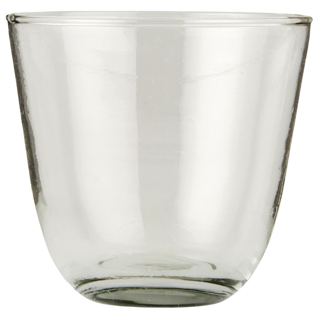 Juego de 6 vasos de vidrio curvy